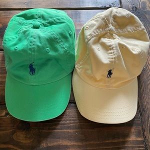 Lot of 2 Ralph Lauren Polo casual ball caps